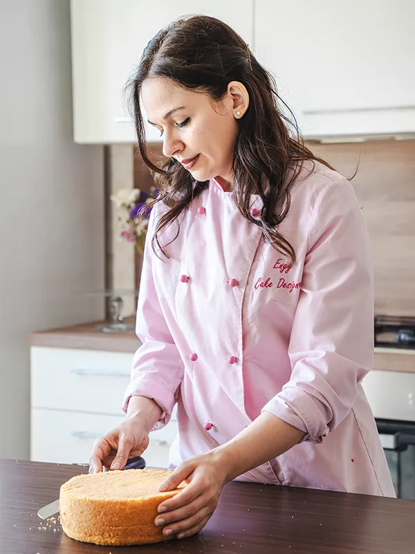 Un dolce decorato con tecniche di cake design insegnate da Angelica Mammoliti